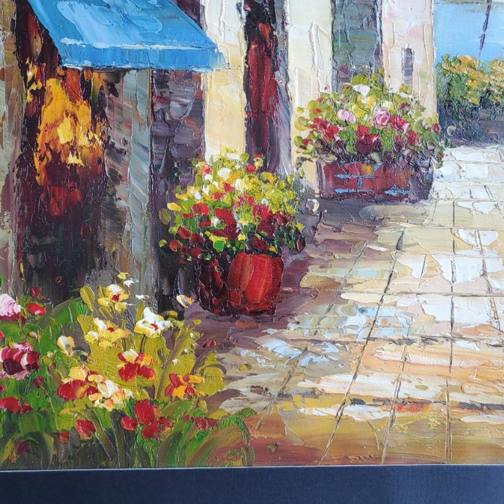 Sunny Bay, Oil On Canvas Painting, 20 x 24 - Picture 4 of 5